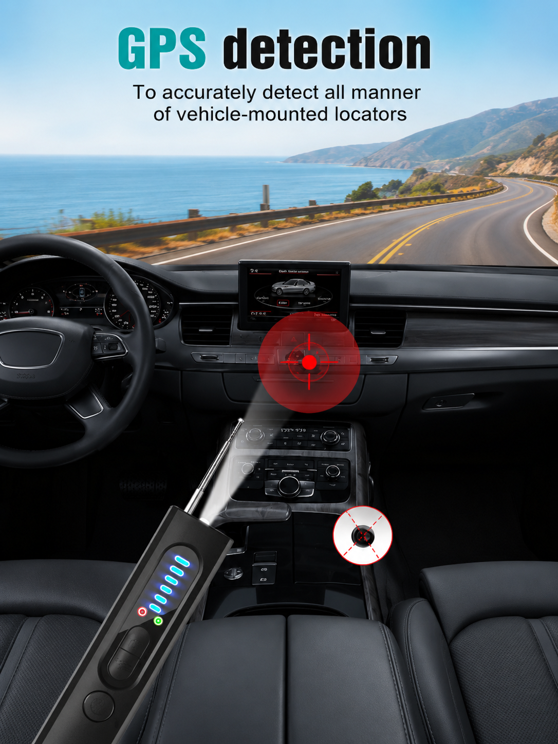 Vivomend™ Hidden Camera Detector (Military Grade, with built-in RF and GPS Tracking Detection)