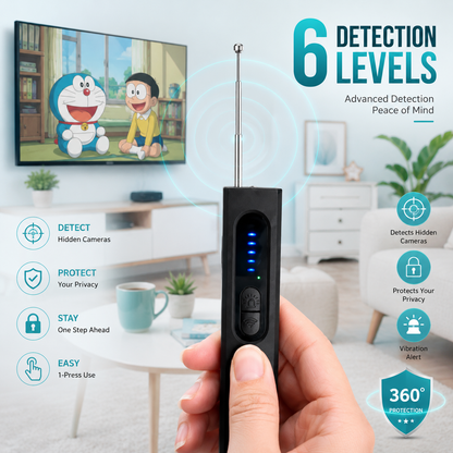 Vivomend™ Hidden Camera Detector (Military Grade, with built-in RF and GPS Tracking Detection)
