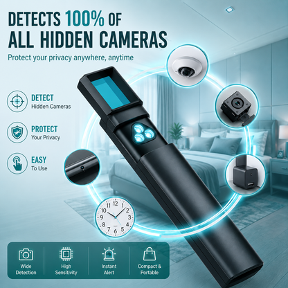 Vivomend™ Hidden Camera Detector (Military Grade, with built-in RF and GPS Tracking Detection)